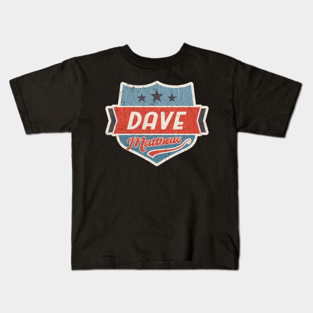 Dave Matthews vintage art Kids T-Shirt by KOKOS PAPA